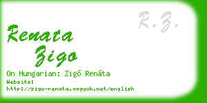 renata zigo business card
