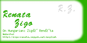 renata zigo business card